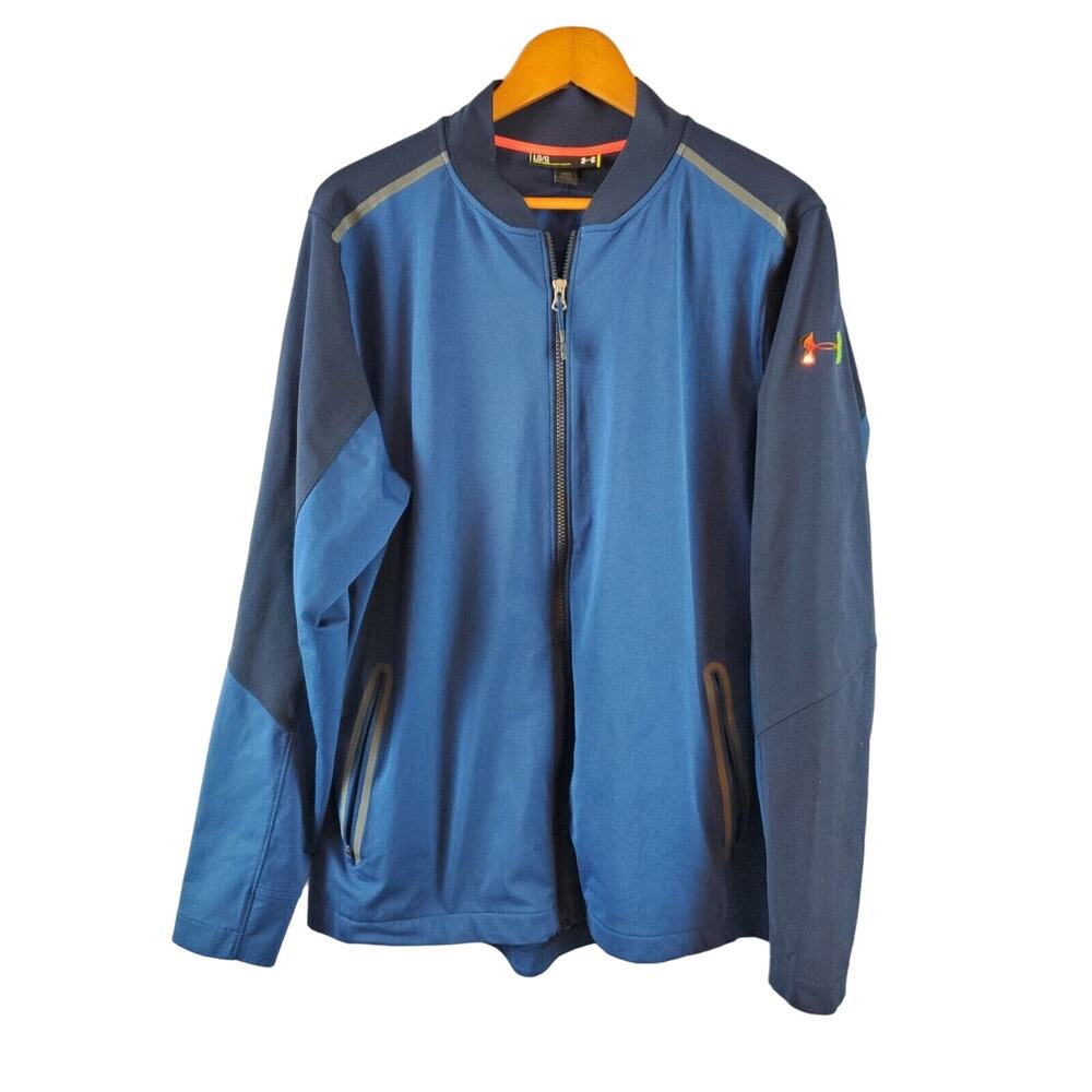 Under Armour Men's Loose Fit Full Zip Track Jacket. Size Large